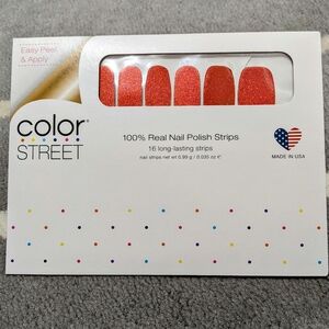 Color Street Glittering Red Nail Strips - Trick Or Treat Yourself